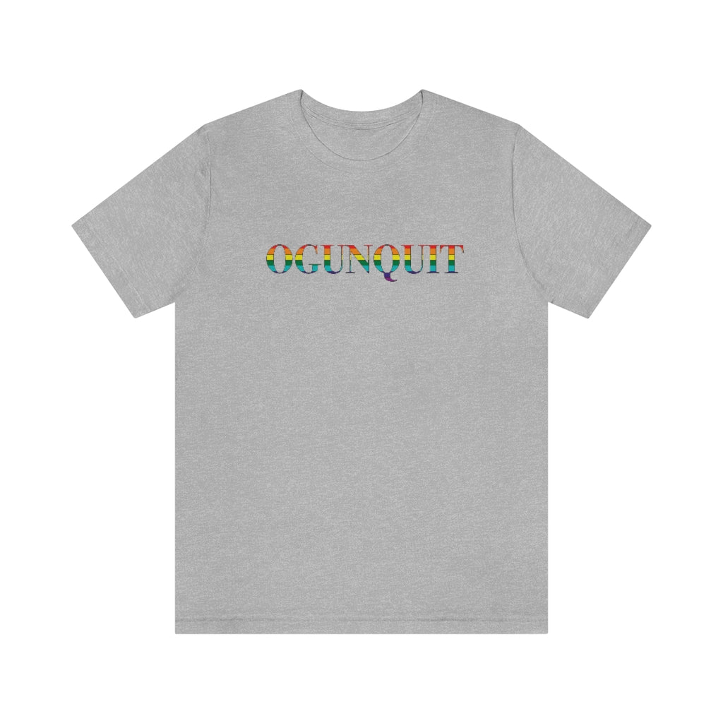 Ogunquit Rainbow Unisex Jersey Short Sleeve Tee