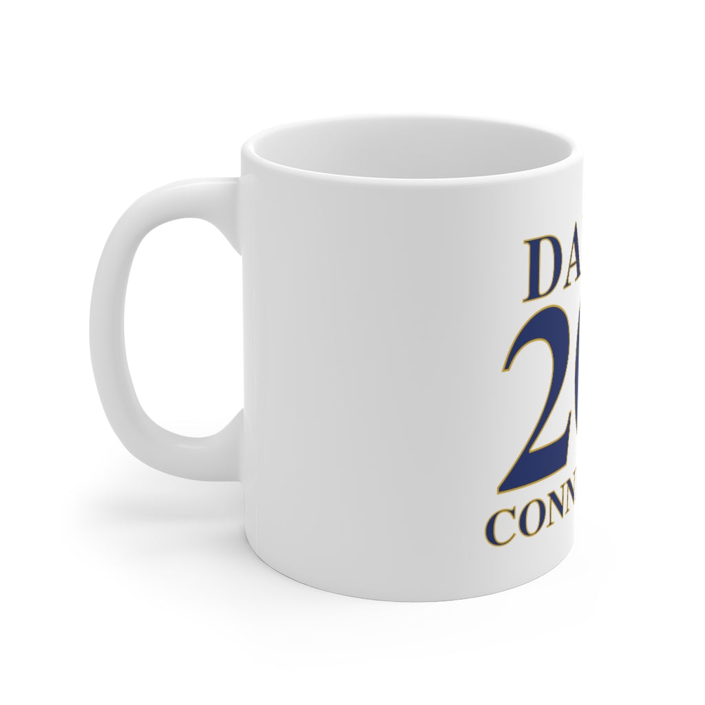 Darien 203 Connecticut White Ceramic Mug