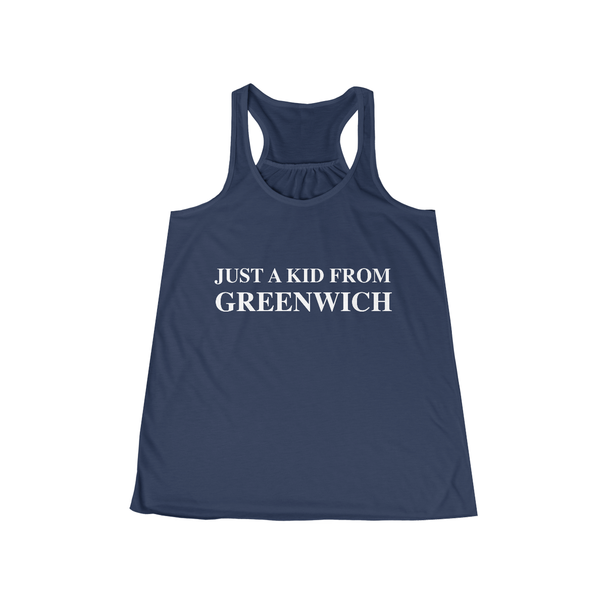 just a kid from greenwich ct / connecticut womens tank top shirt 