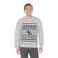 Westport Ugly Holiday Blue / White  Unisex Heavy Blend™ Crewneck Sweatshirt