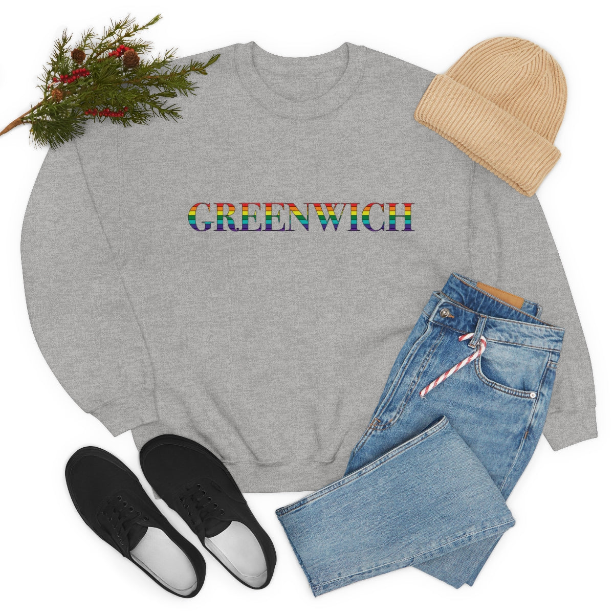 Greenwich Rainbow Unisex Heavy Blend™ Crewneck Sweatshirt