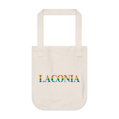 Laconia Rainbow Organic Canvas Tote Bag