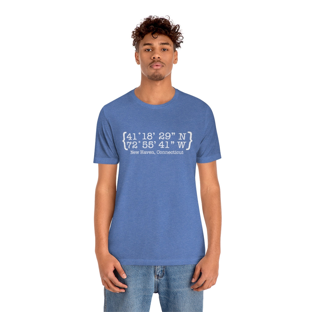 New Haven Coordinates Unisex Jersey Short Sleeve Tee