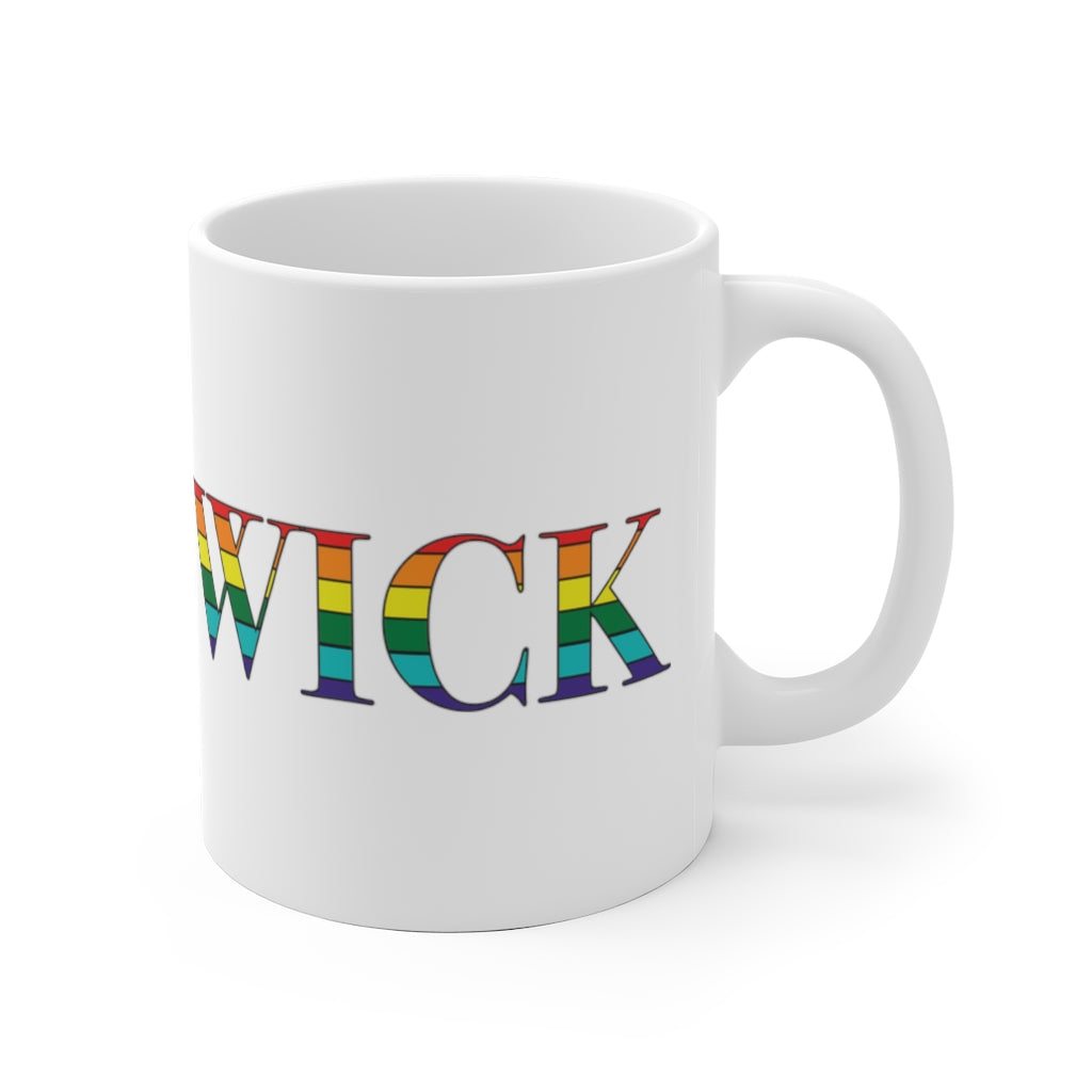 Brunswick Rainbow White Ceramic Mug