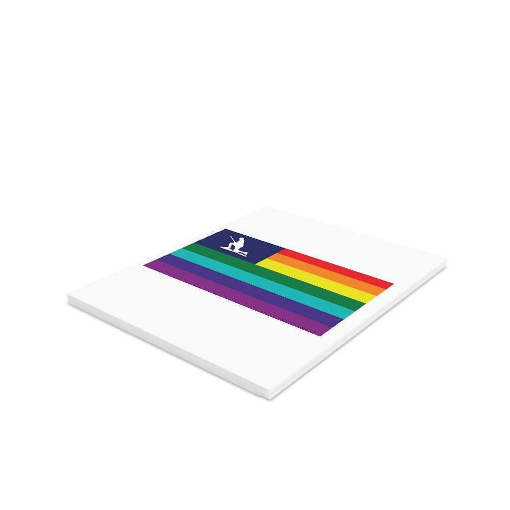 Minuteman Pride Flag Greeting Cards (8, 16, and 24 pcs)