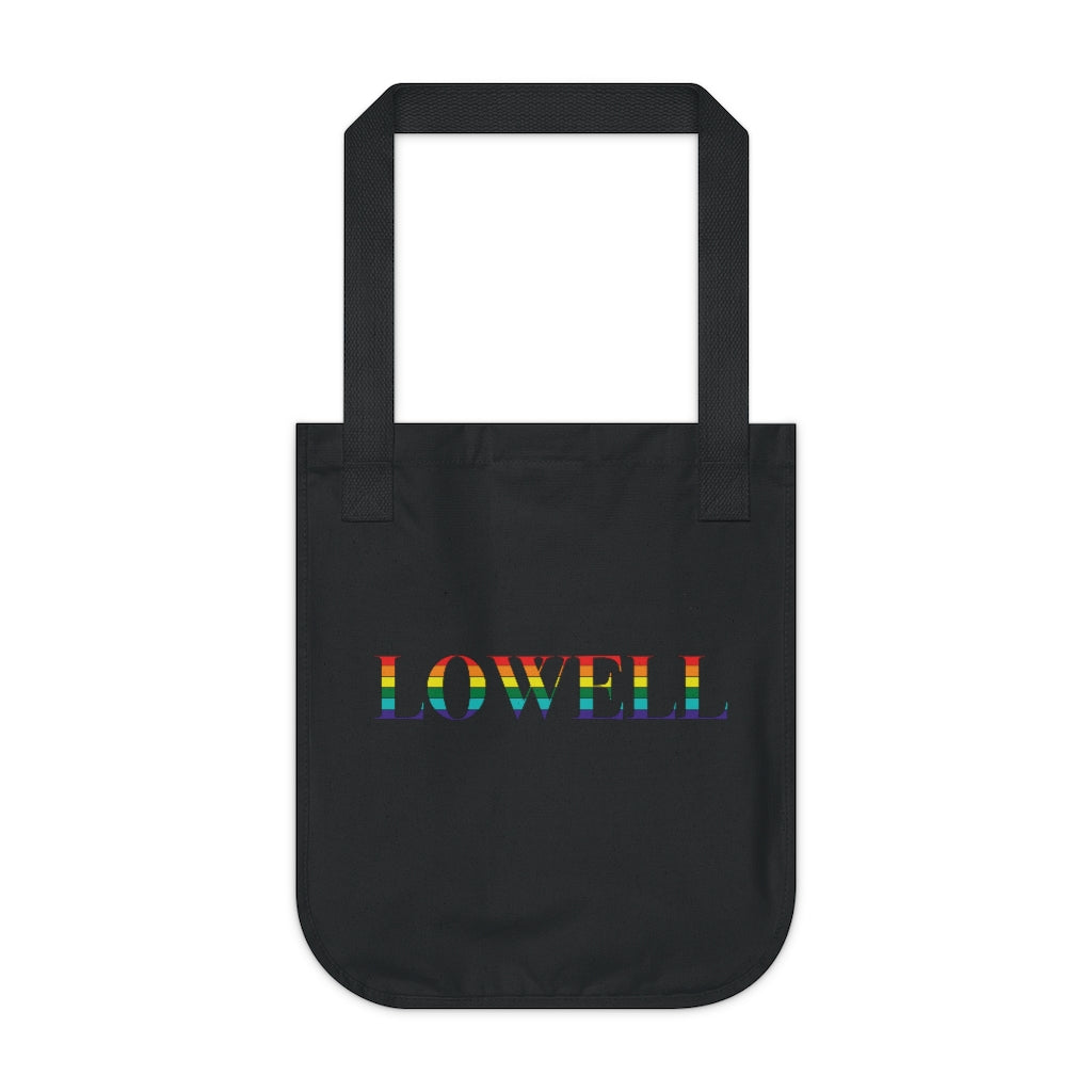 Lowell Rainbow Organic Canvas Tote Bag