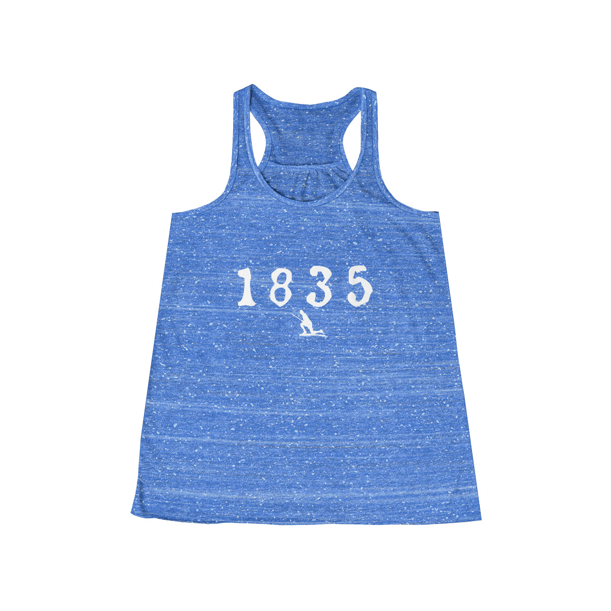 1835 Westport - White Women's Flowy Racerback Tank