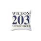 Wilton 203 Connecticut Spun Polyester Square Pillow