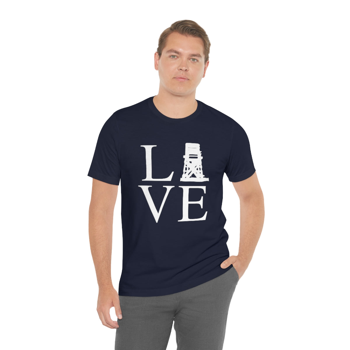 Fairfield Love (front) Unisex Jersey Short Sleeve Tee