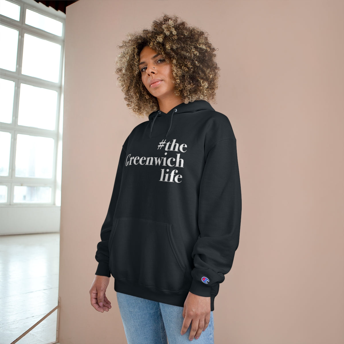 #thegreenwichlife Champion Hoodie