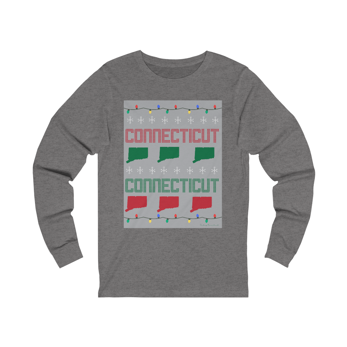 connecticut ugly holiday long sleeve tee shirt 