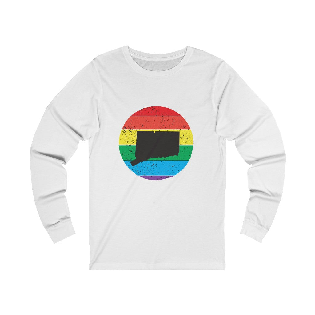 Connecticut Rainbow Unisex Jersey Long Sleeve Tee