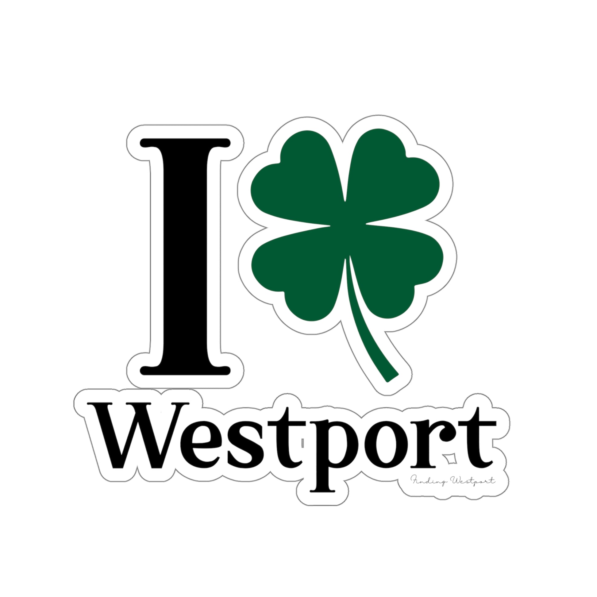 westport connecticut st patricks day sticker