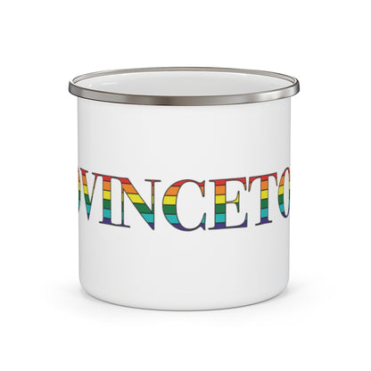 Provincetown Rainbow Enamel Camping Mug