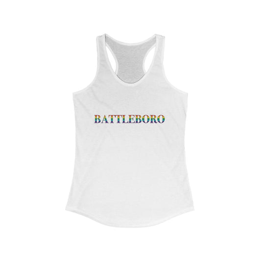 Battleboro Rainbow Women's Ideal Racerback Tank