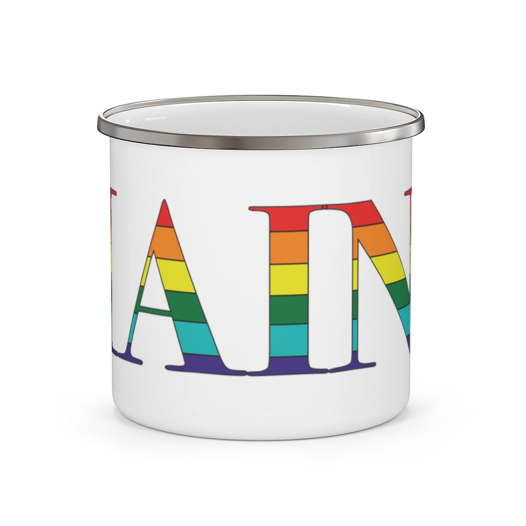 Maine Rainbow  Enamel Camping Mug