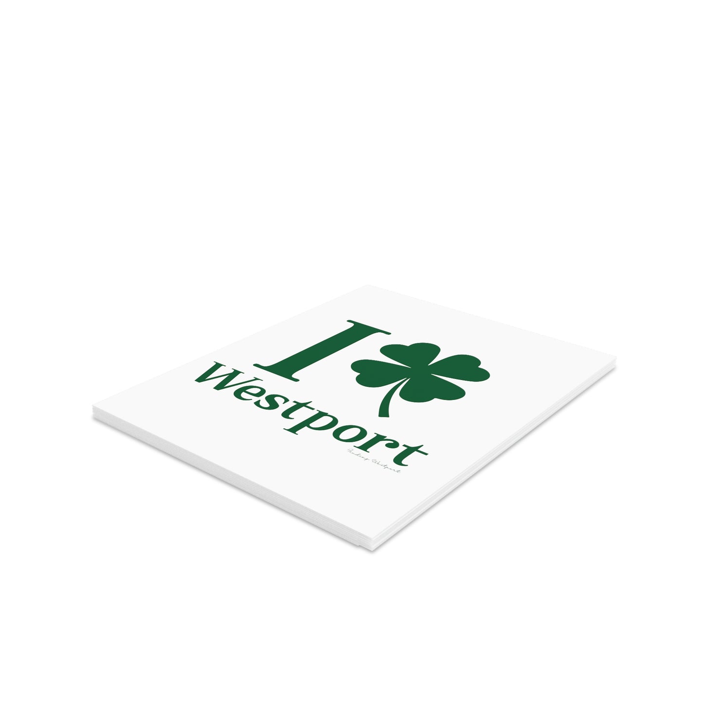 I Clover Westport (Green) Greeting cards (8, 16, and 24 pcs)