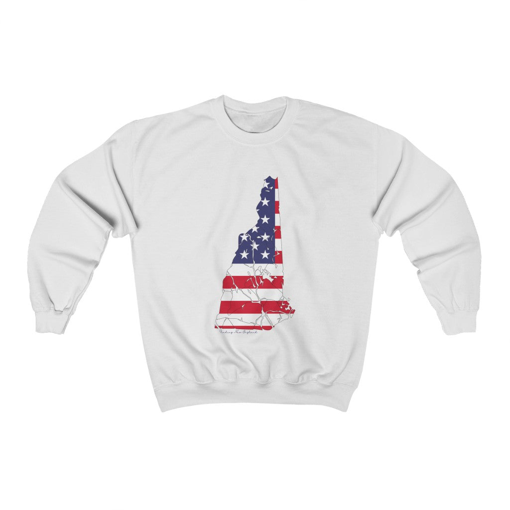 New Hampshire American flag hoodie, tee shirts, shirts, apparel, sweatshirts, mugs and gifts. Proceeds go to help build Finding Connecticut and the Finding New England Brand • New Hampshire apparel • Free USA shipping on all products. 