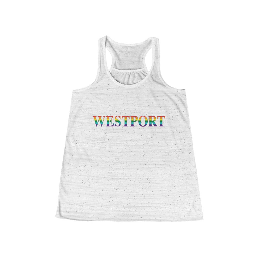 Westport Rainbow Women's Flowy Racerback Tank