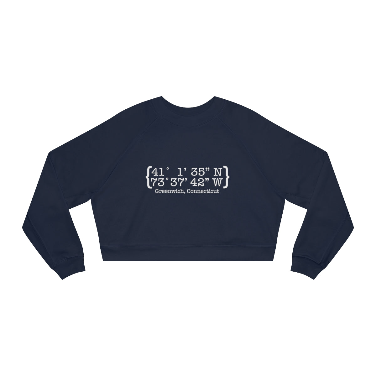 greenwich ct / connecticut coordinates sweatshirt