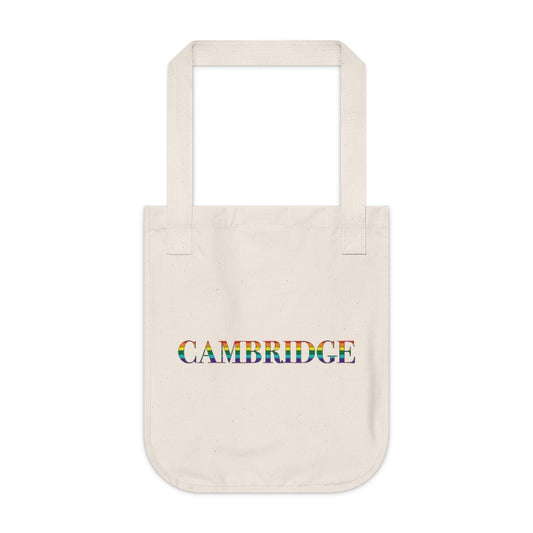 Cambridge Rainbow Organic Canvas Tote Bag