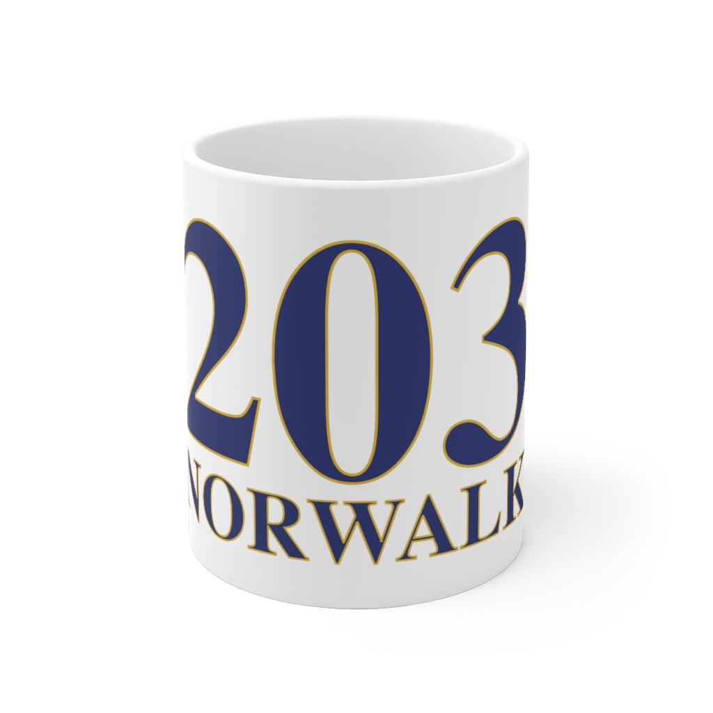 203 Norwalk White Ceramic Mug