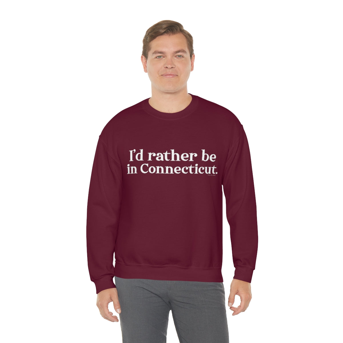 I'd rather be in Connecticut. Unisex Heavy Blend™ Crewneck Sweatshirt