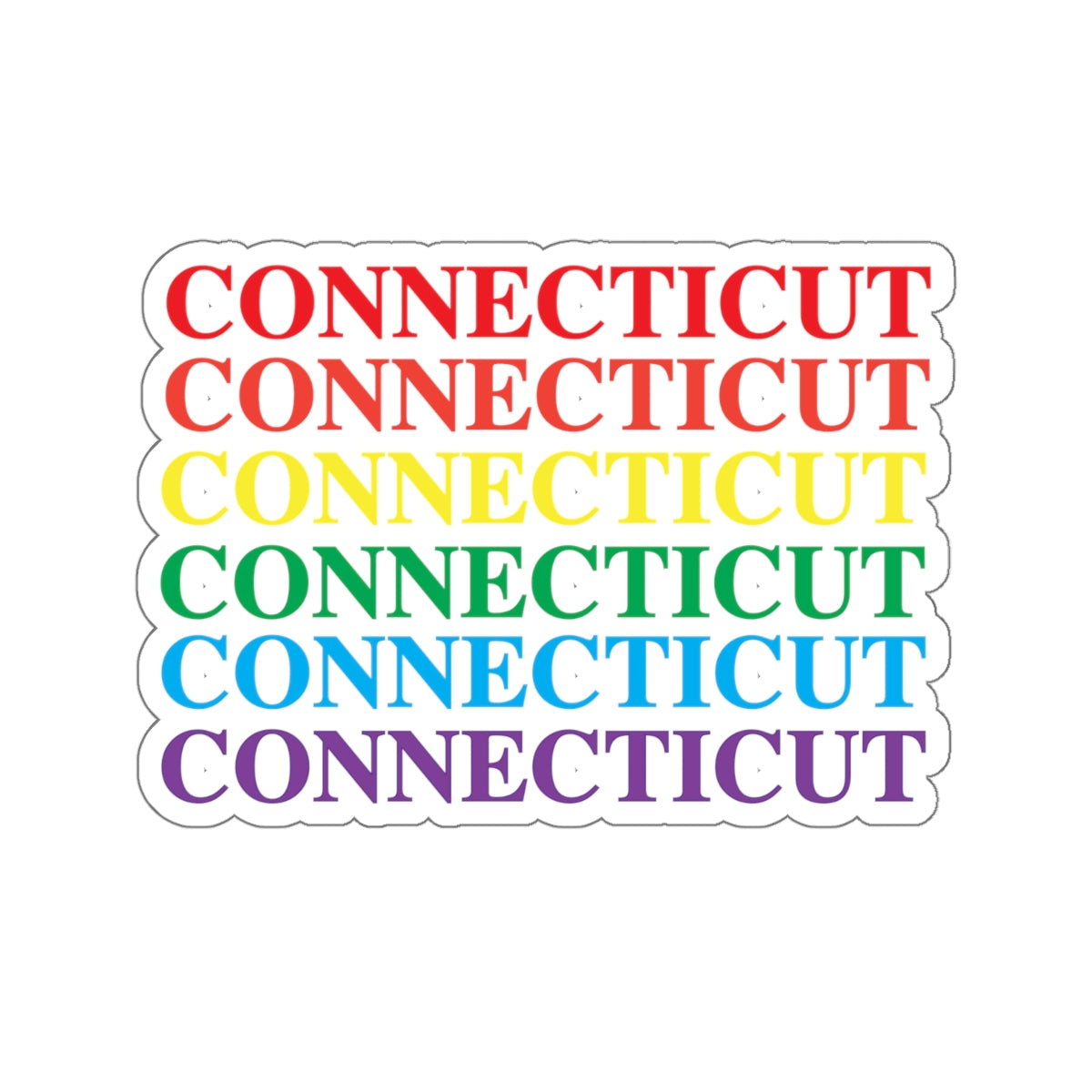 ct / connecticut stickers 