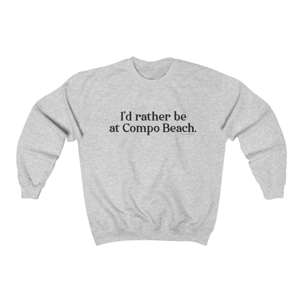 I'd rather be at Compo Beach Unisex Heavy Blend™ Crewneck Sweatshirt