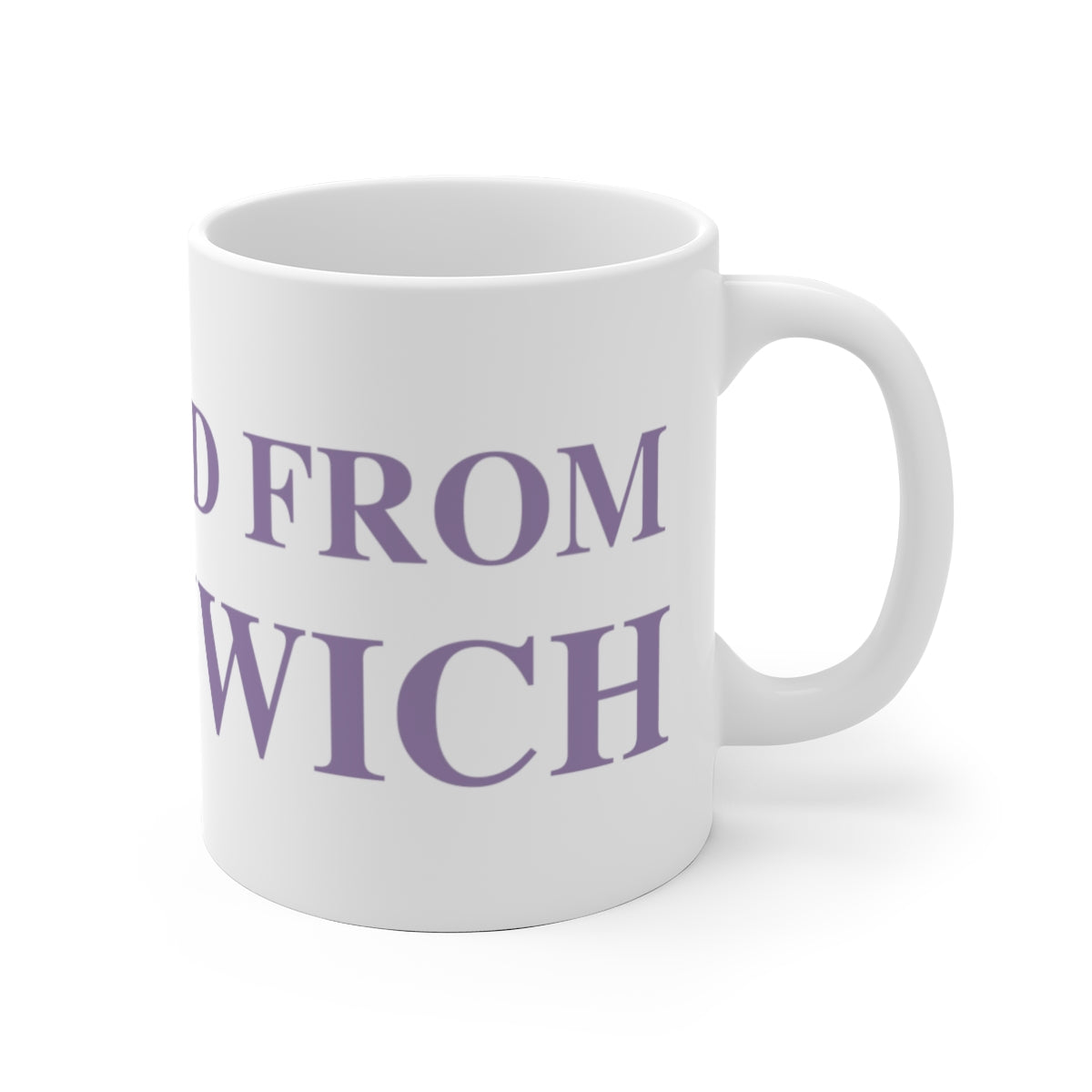 Just a kid from Greenwich White Ceramic Mug