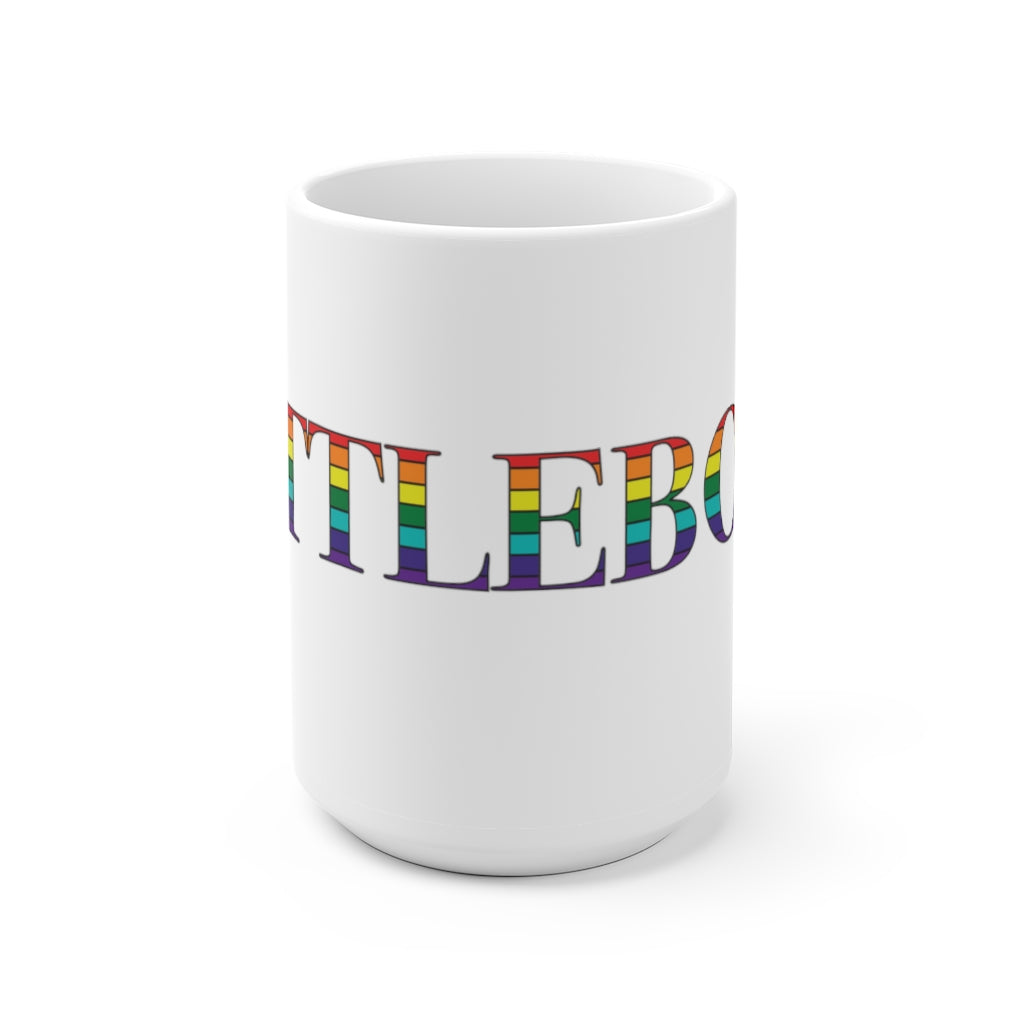 Battleboro Rainbow White Ceramic Mug