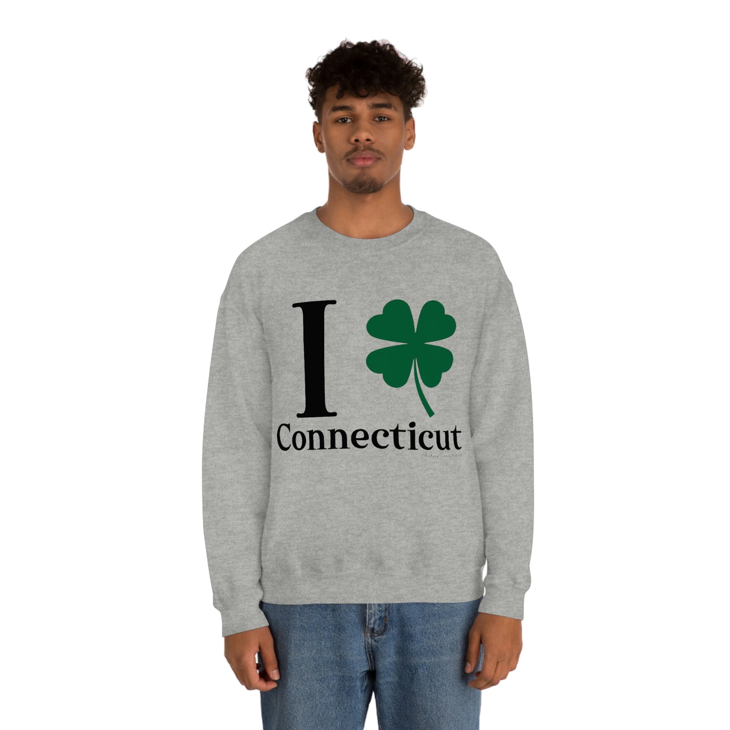 I Clover Connecticut Unisex Heavy Blend™ Crewneck Sweatshirt