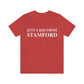 Just a kid from Stamford Unisex Jersey Short Sleeve Tee