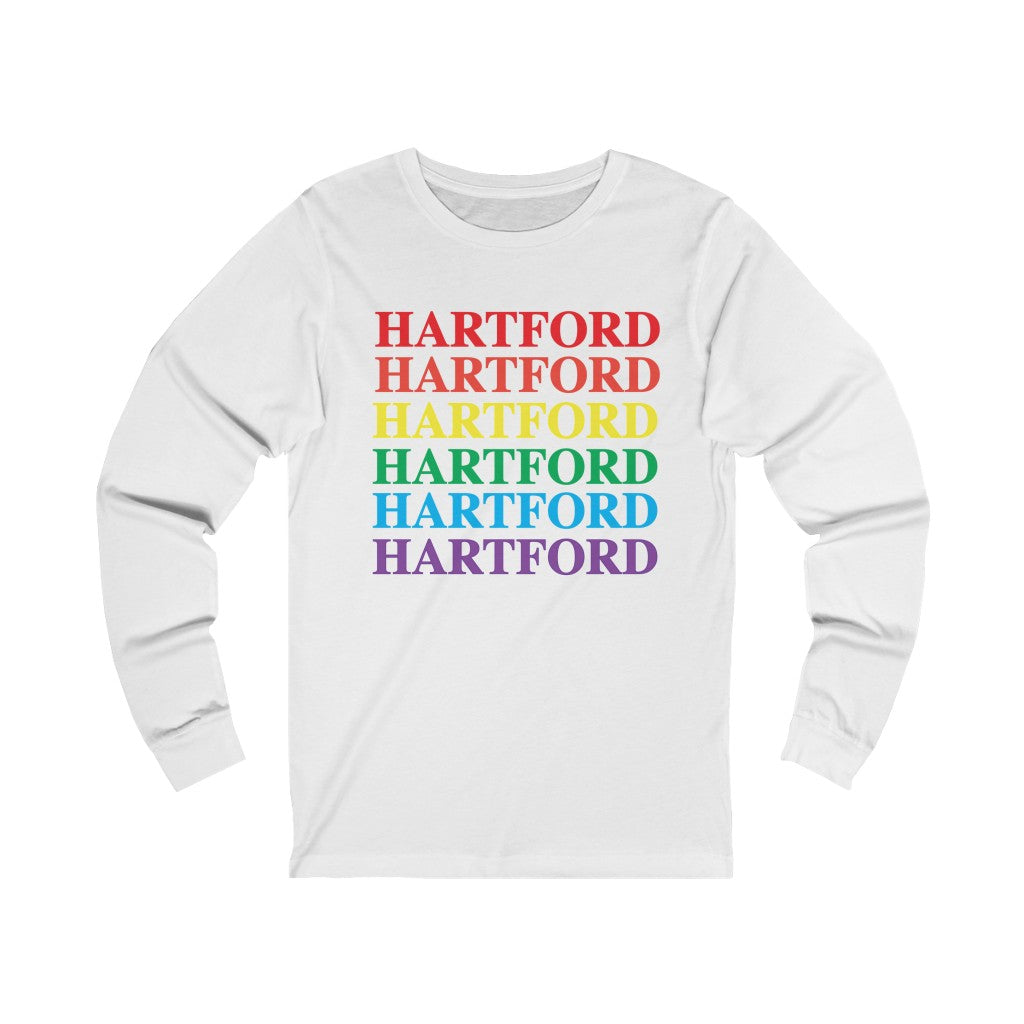  Do you have Hartford  Connecticut Pride?  Hartford, Connecticut apparel and gifts including Long Sleeve Tee. LGBTQ inspired. 10% of Pride sales is donated to a Connecticut LBGTQ organization.   For the latest Connecticut Pride information and events visit Finding Connecticut.   Click here to return to our home page