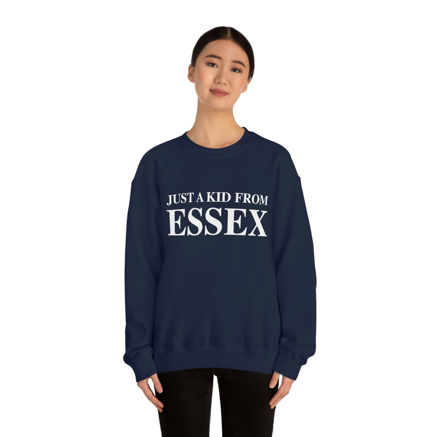 Just a kid from Essex Unisex Heavy Blend™ Crewneck Sweatshirt