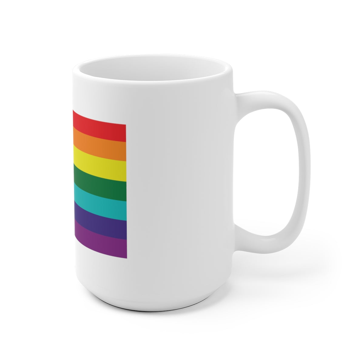 Minuteman Pride Flag White Ceramic Mug