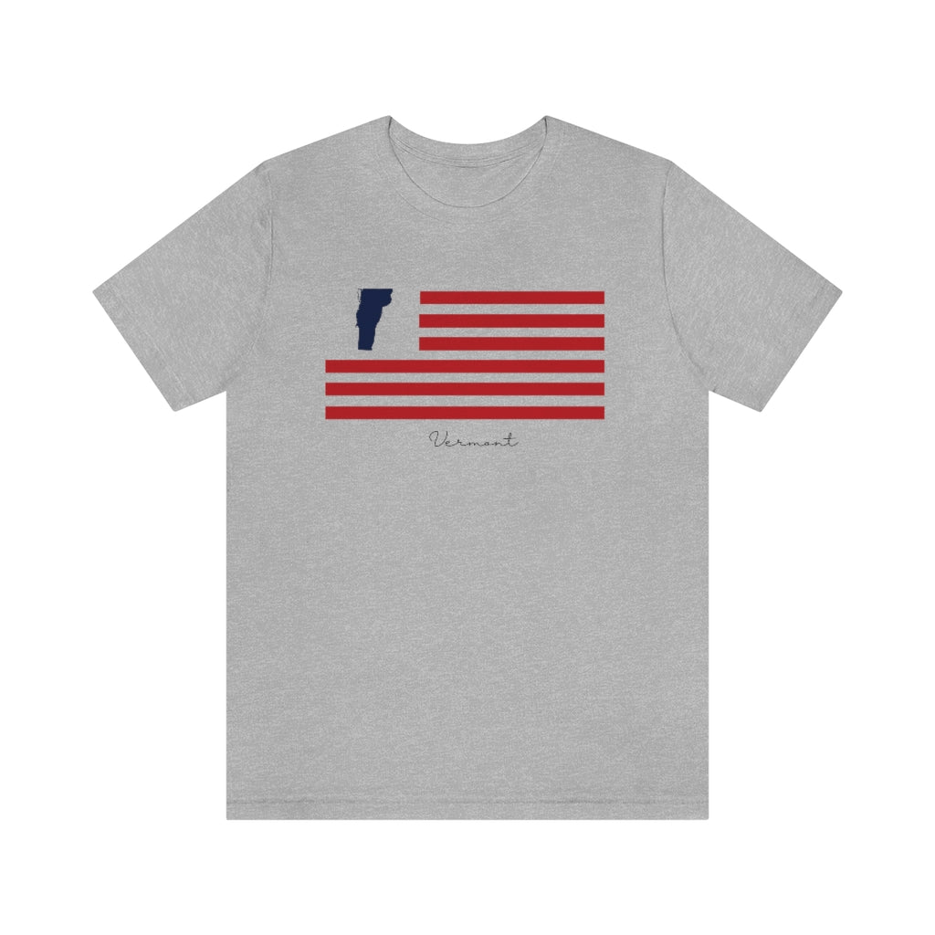 Vermont American Flag collection has tee shirts, mugs, reusable bags, and other apparel and gifts. All proceeds goes to help build the Finding New England brand and get our website up and going. Free shipping on all products. 