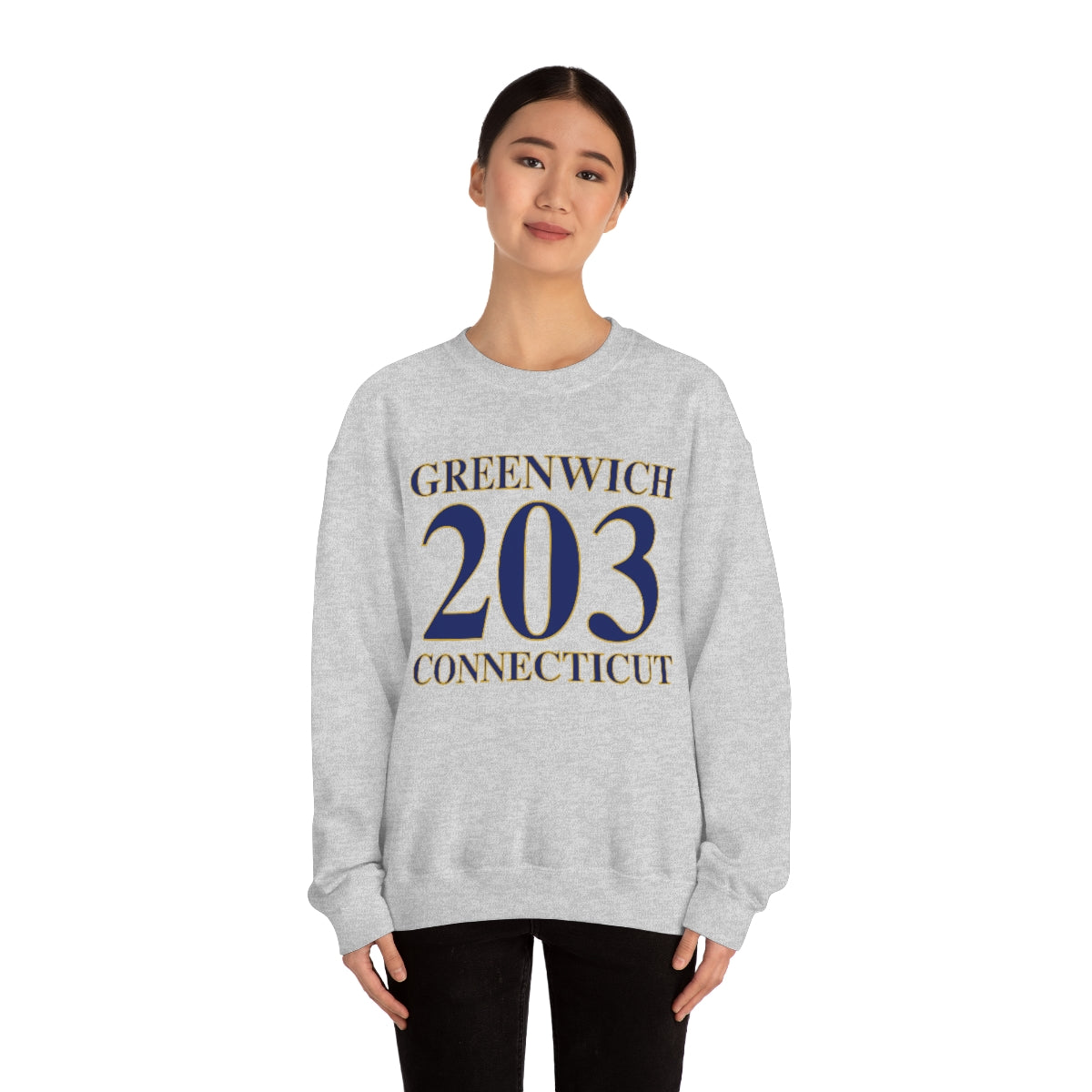 Greenwich 203 Connecticut Unisex Heavy Blend™ Crewneck Sweatshirt