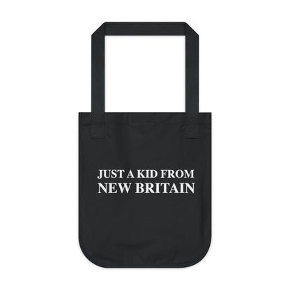 Just a kid from New Britain Organic Canvas Tote Bag