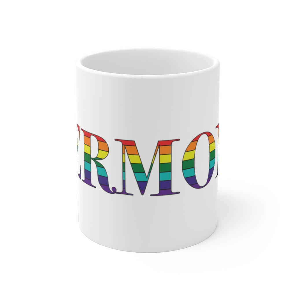 Vermont Rainbow White Ceramic Mug