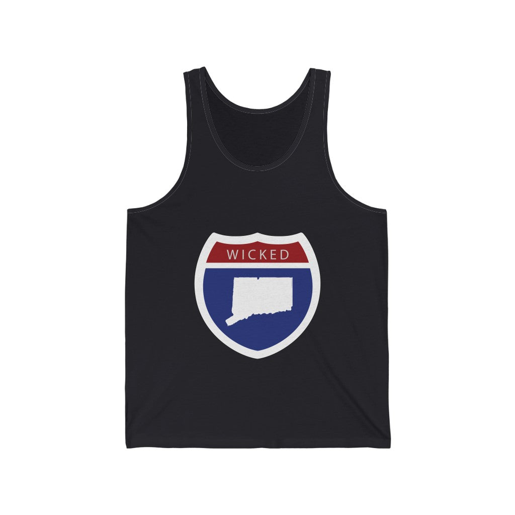 Wicked Connecticut Interstate Unisex Jersey Tank