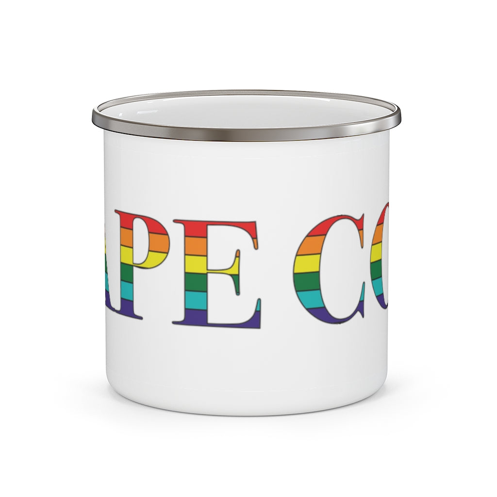 Cape Cod Rainbow Enamel Camping Mug