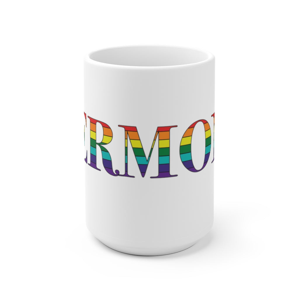 Vermont Rainbow White Ceramic Mug