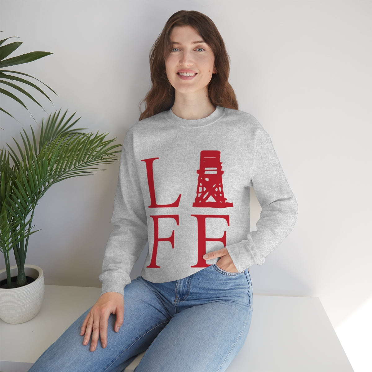 Fairfield Life (front) Unisex Heavy Blend™ Crewneck Sweatshirt