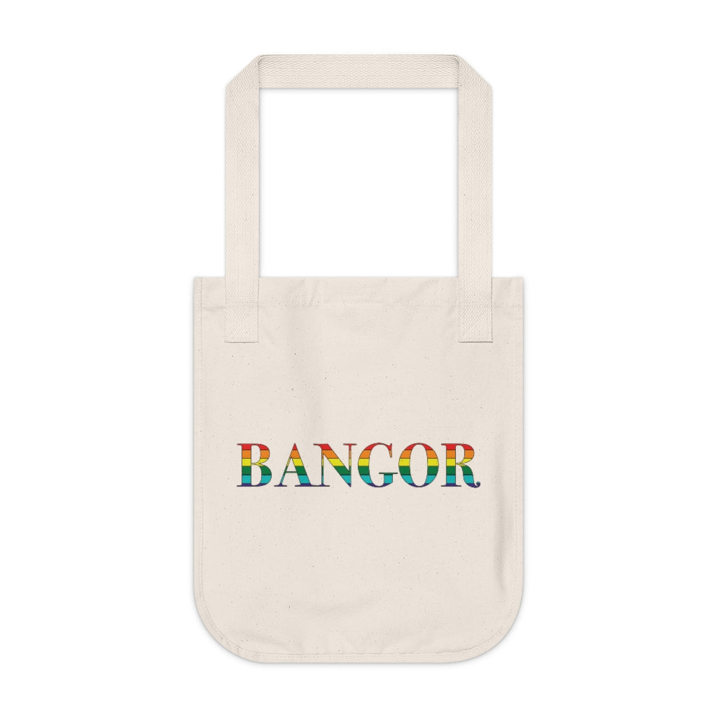 Bangor Rainbow Organic Canvas Tote Bag