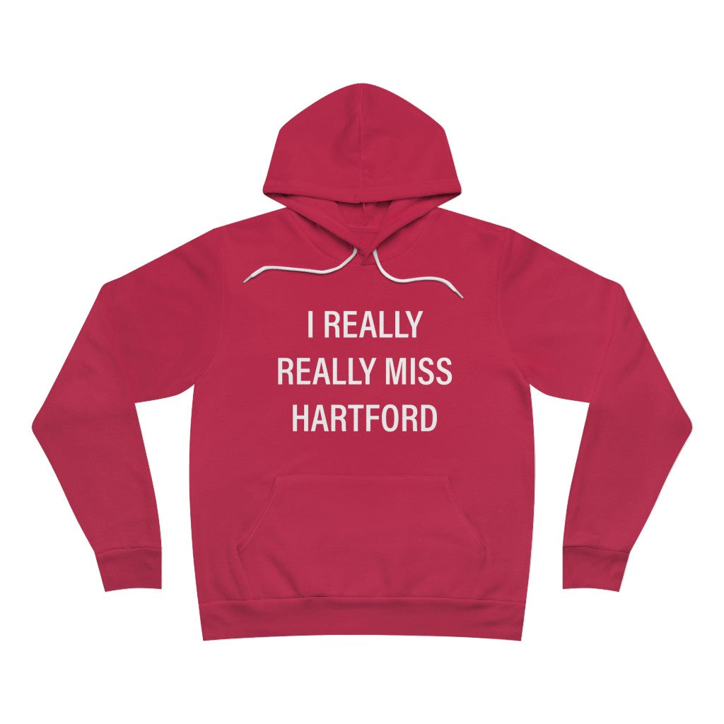 I Really Really Miss Hartford Unisex Sponge Fleece Pullover Hoodie    Proceeds of this collection go to help Finding Connecticut’s website and brand. Free USA shipping.  Click here to go back to our home page