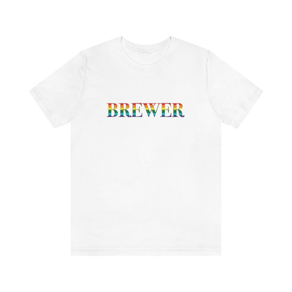 Brewer Rainbow Unisex Jersey Short Sleeve Tee