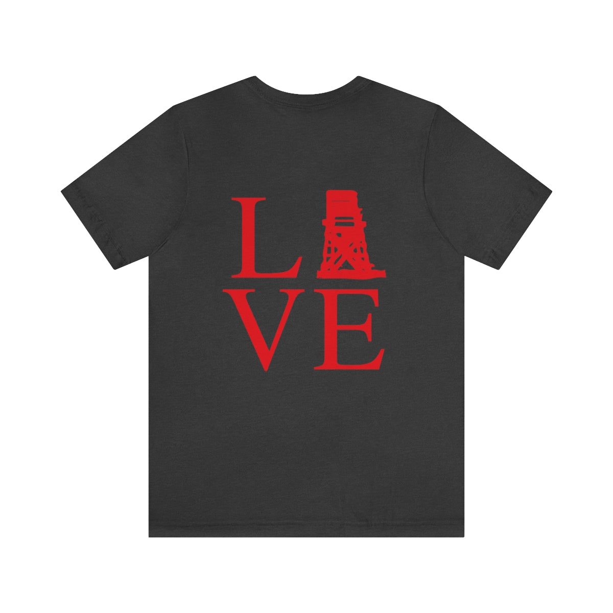 Fairfield Love (front and back) Unisex Jersey Short Sleeve Tee