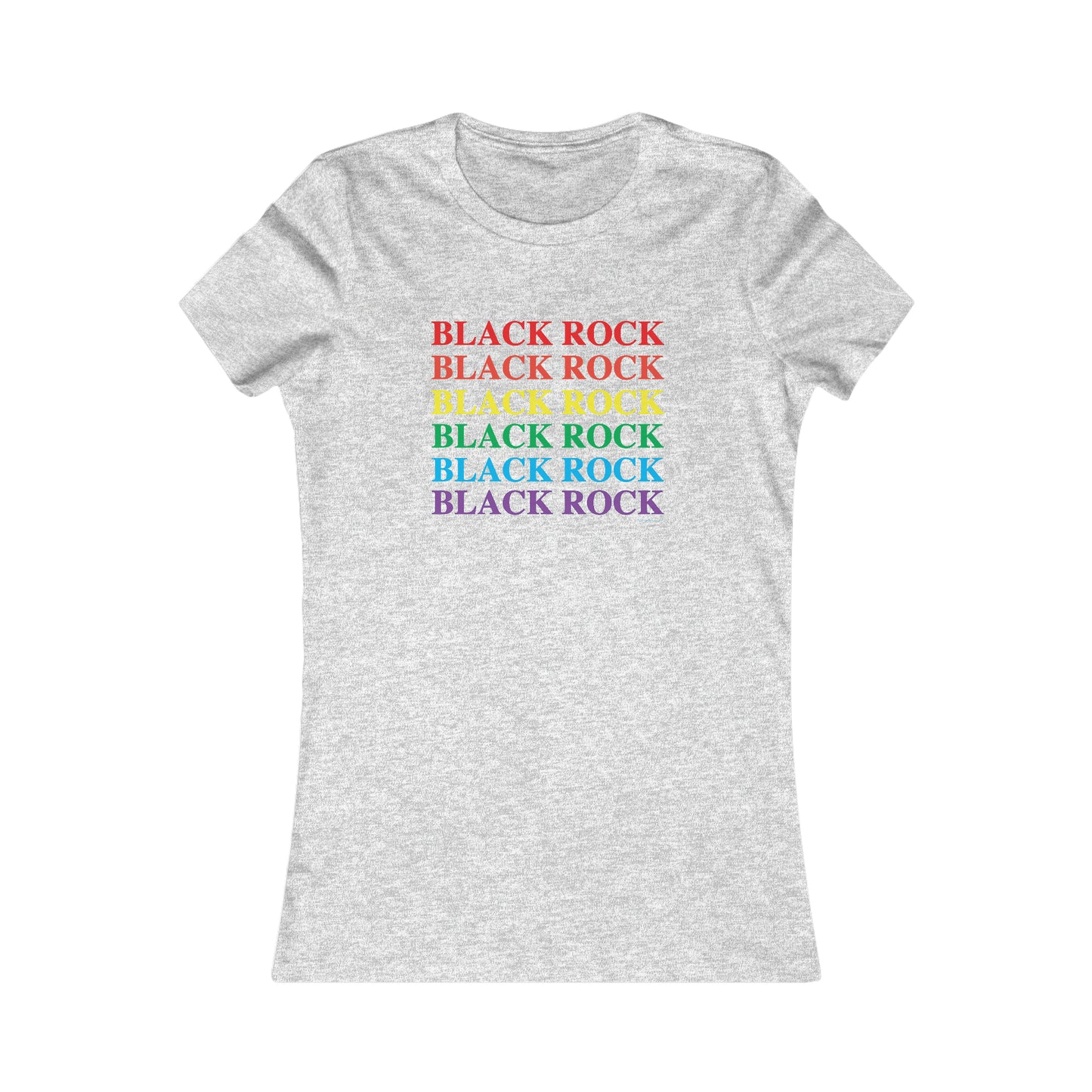 Black rock pride womens tee shirt, black rock bridgeport connecticut 