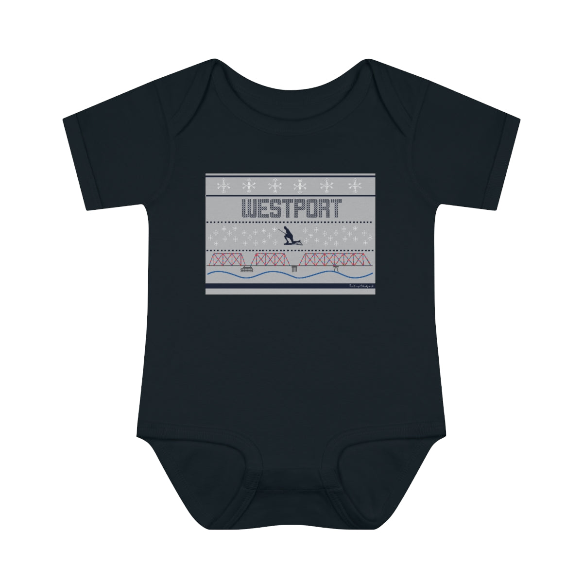 Westport Ugly Holiday Infant Baby Rib Bodysuit